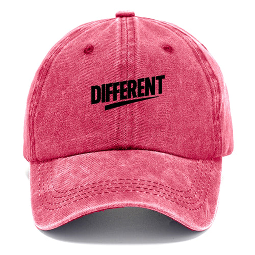 Bold typography design - DIFFERENT - standing out, not following crowd - Classic Cap