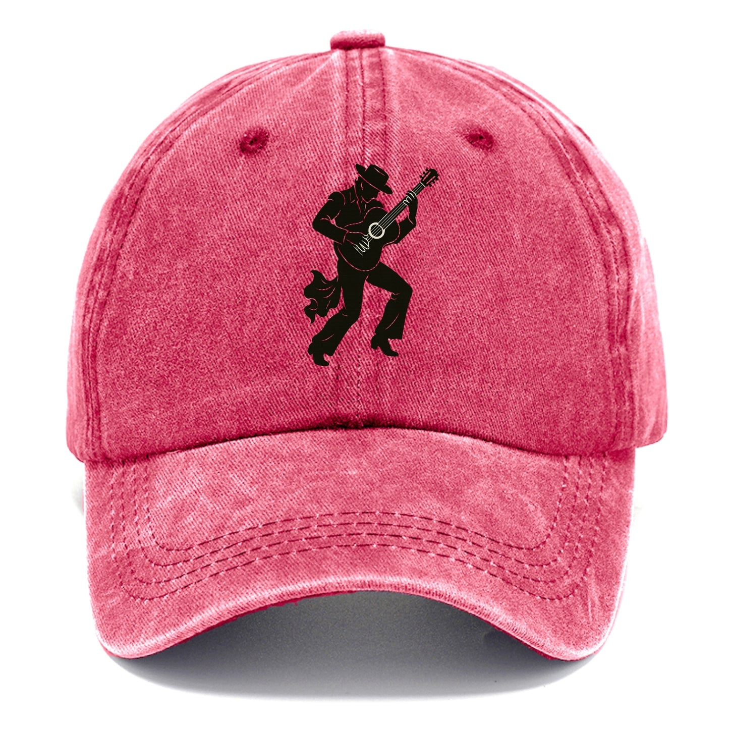 Flamenco guitarist dramatic pose - Classic Cap - Pomegranate Blush(Pink)