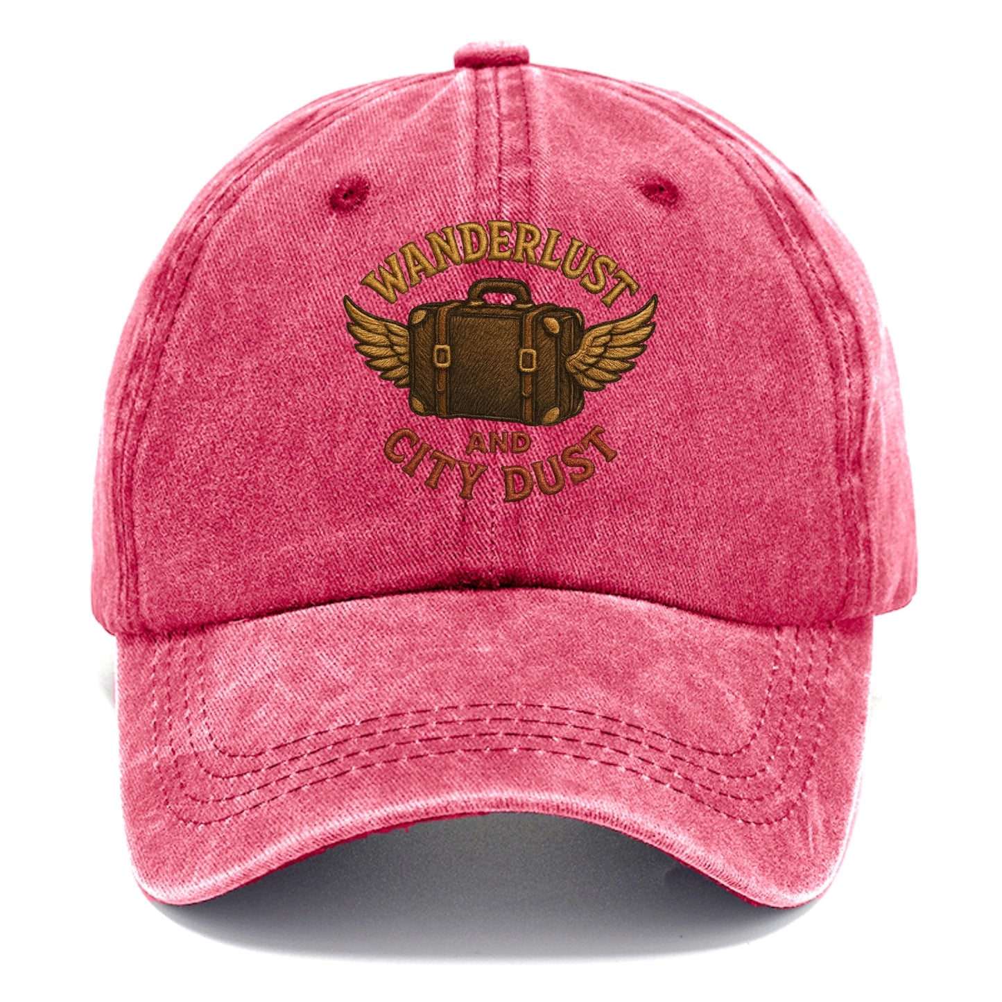Wanderlust And City Dust  - Classic Cap - Pomegranate Blush(Pink)
