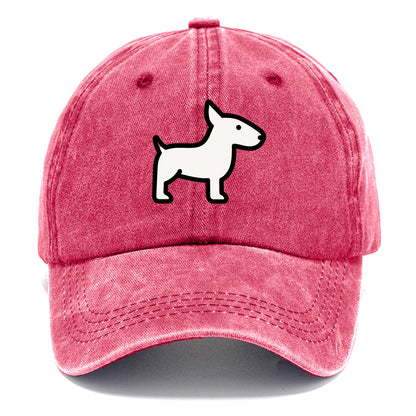 Bull Terrier - White egg-shaped head flat side profile - Classic Cap - Pomegranate Blush(Pink)