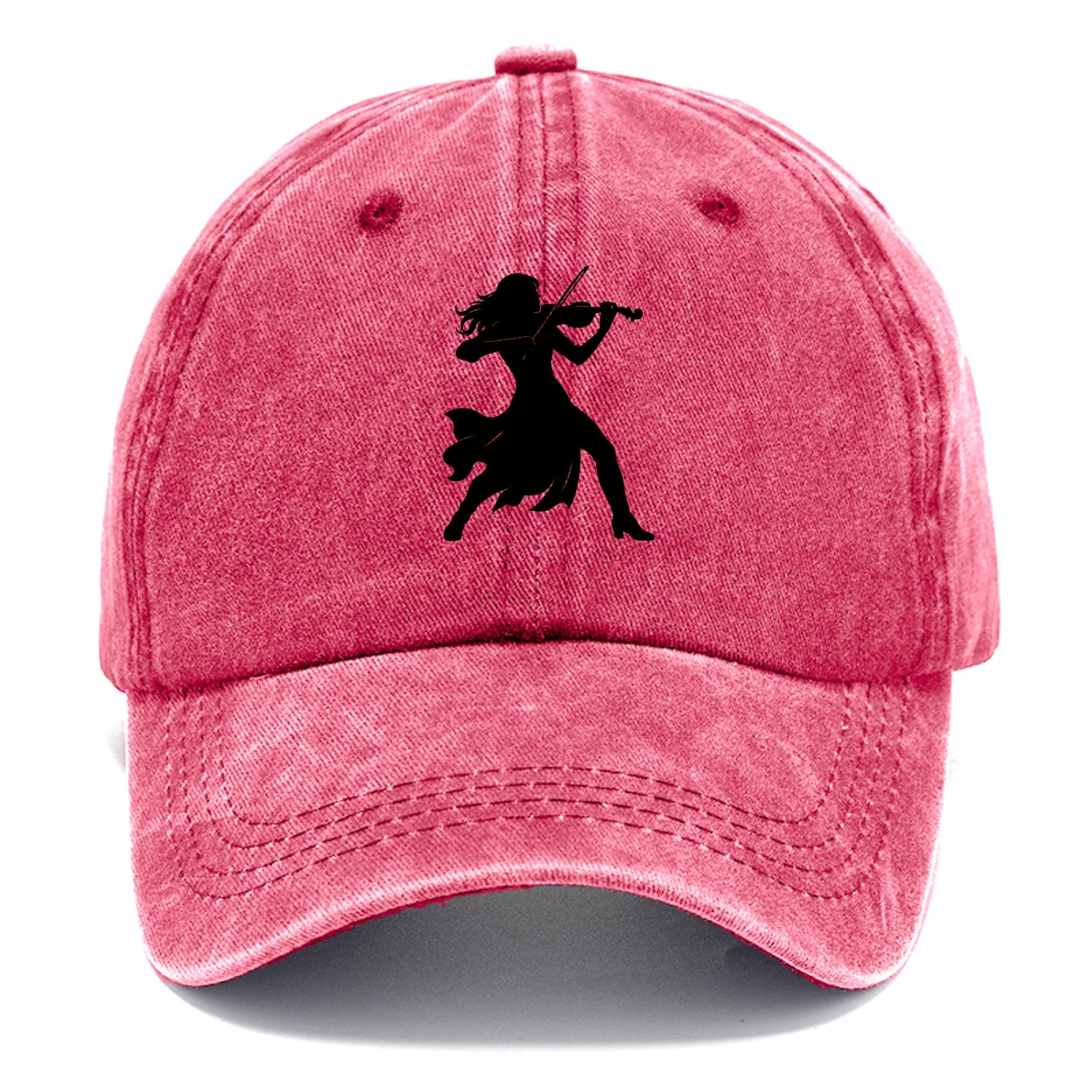 Violinist performing dramatic pose - Classic Cap - Pomegranate Blush(Pink)