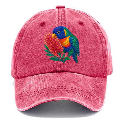 Rainbow Lorikeet Bottlebrush - Classic Cap - Pomegranate Blush(Pink)