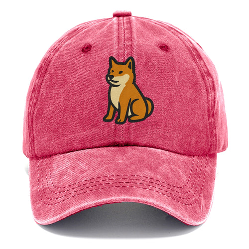 Shiba Inu - Red colored sitting pose - Classic Cap