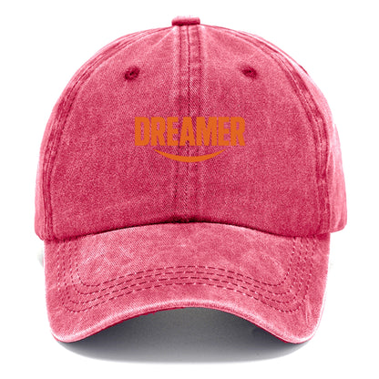 Bold typography design - "DREAMER" - imagination, seeing possibilities - Classic Cap - Pomegranate Blush(Pink)