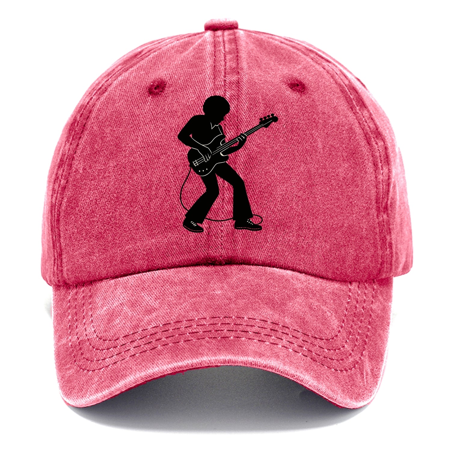 Bass guitarist slap technique - Classic Cap - Pomegranate Blush(Pink)