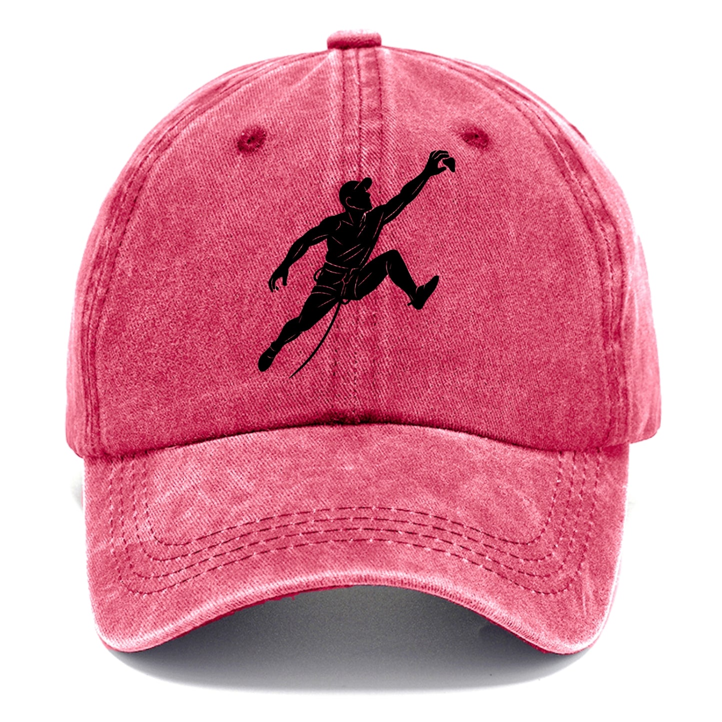 Rock wall climber reaching hold - Classic Cap - Pomegranate Blush(Pink)