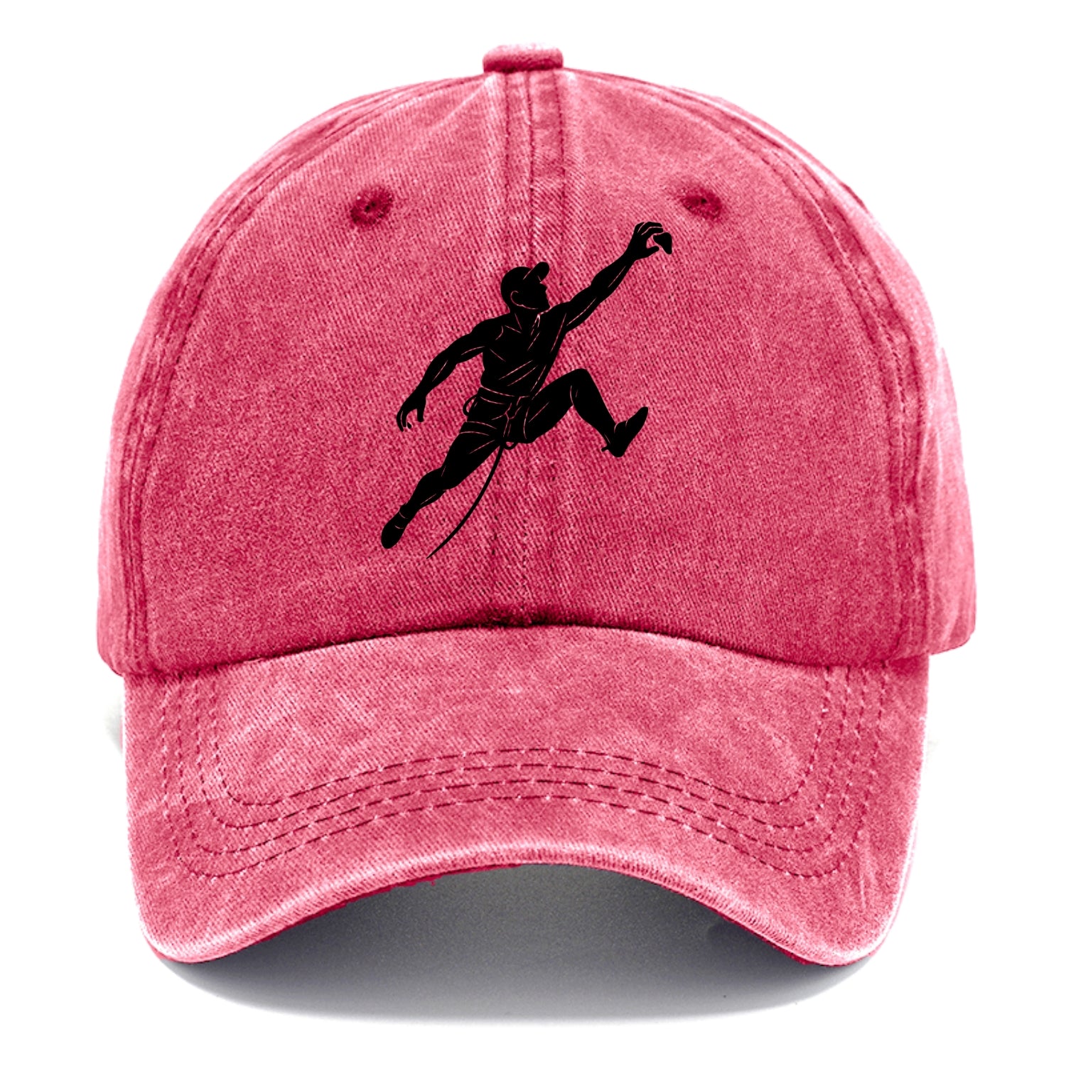 Rock wall climber reaching hold - Classic Cap - Pomegranate Blush(Pink)