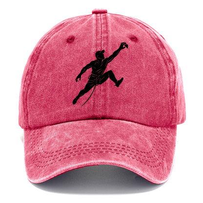 Rock wall climber reaching hold - Classic Cap - Pomegranate Blush(Pink)