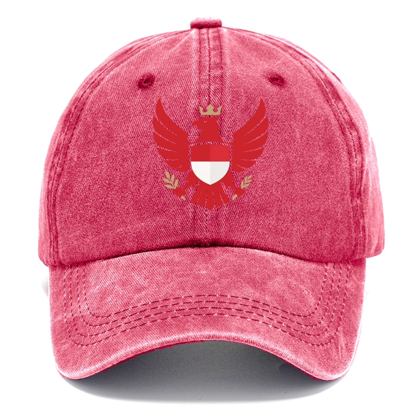 Indonesia Heritage Badge (heraldic Garuda With Indonesian Styling) Classic Cap - Pomegranate Blush(Pink)