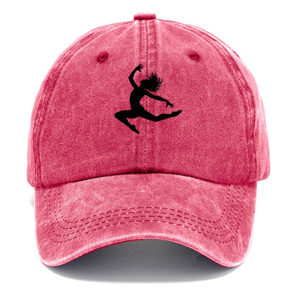 Contemporary dancer leap mid-air - Classic Cap - Pomegranate Blush(Pink)