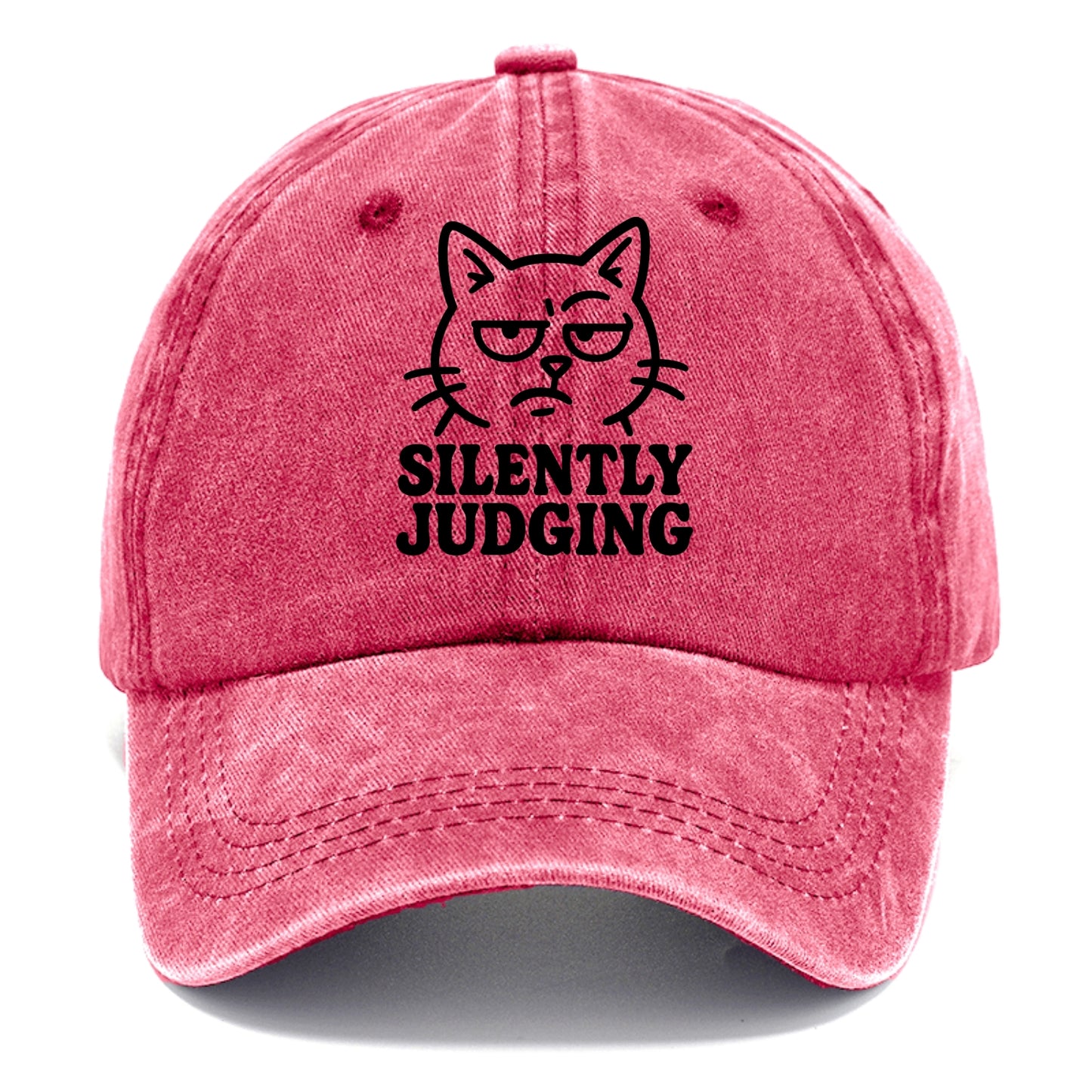 Sassy Side-Eye Cat - Classic Cap - Pomegranate Blush(Pink)