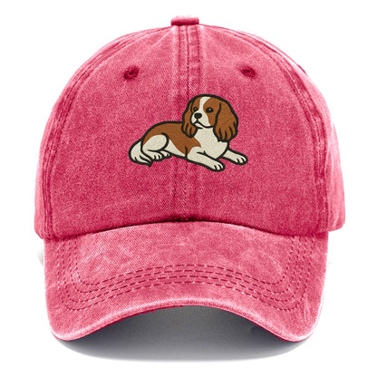 Cavalier King Charles Spaniel - Blenheim Classic Cap - Pomegranate Blush(Pink)