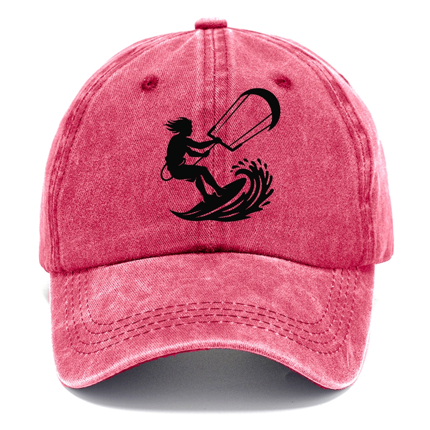 Kite surfer riding wave - Classic Cap - Pomegranate Blush(Pink)