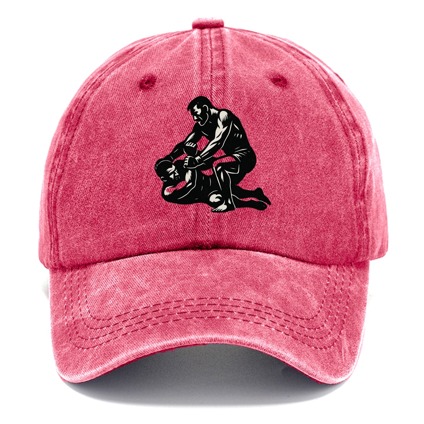 MMA fighter in ground submission hold - Classic Cap - Pomegranate Blush(Pink)