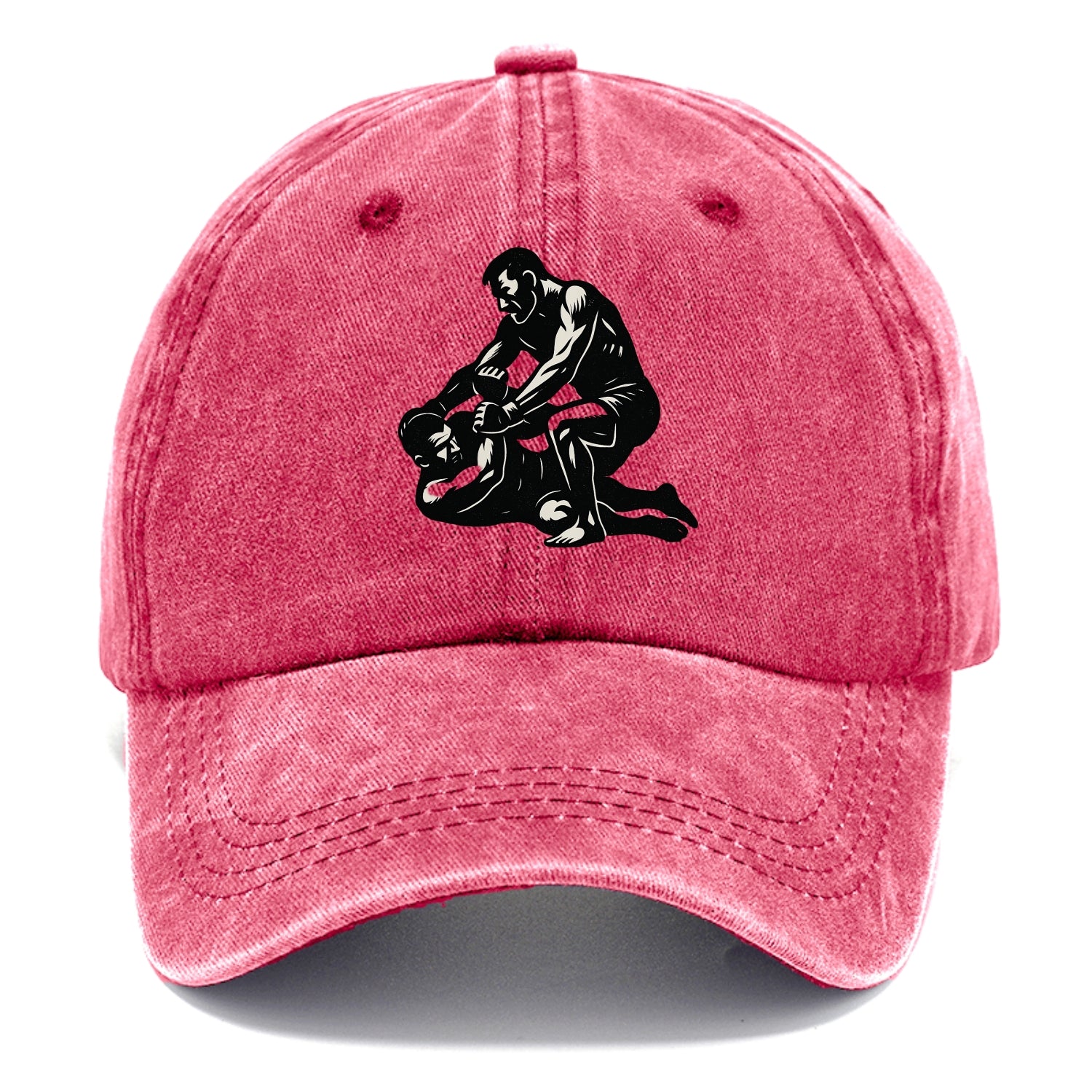 MMA fighter in ground submission hold - Classic Cap - Pomegranate Blush(Pink)