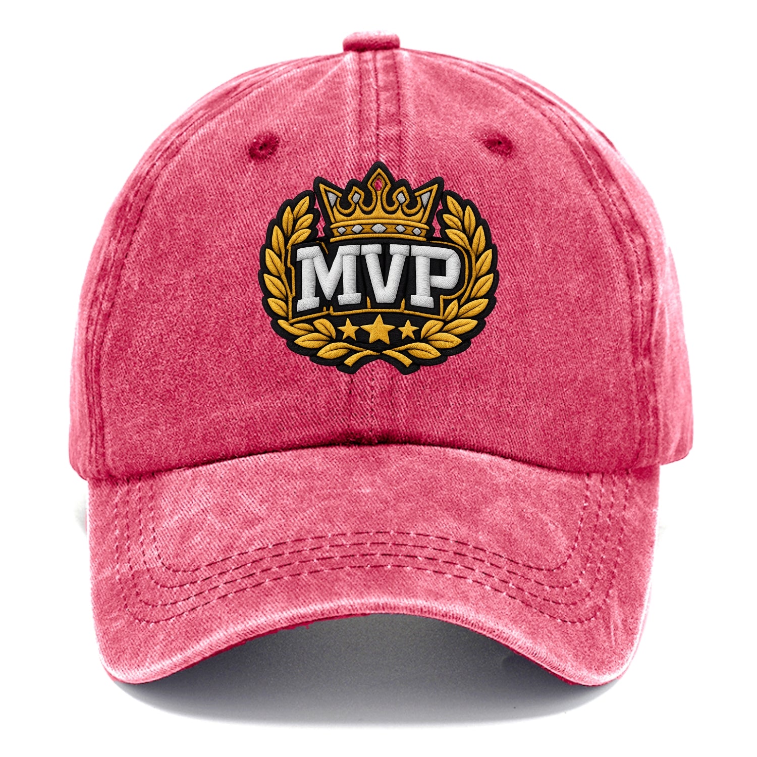 MVP CROWN - crown with laurels in gold , most valuable - Classic Cap - Pomegranate Blush(Pink)