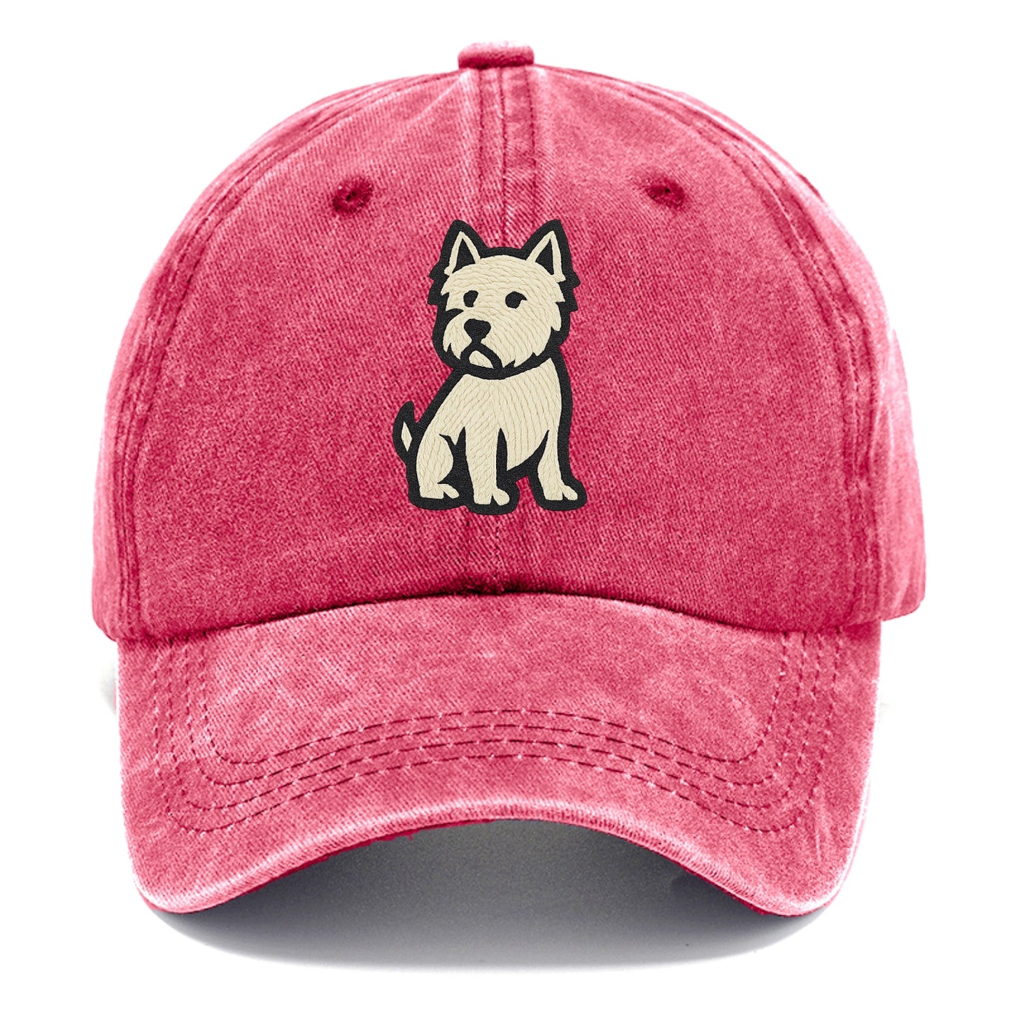 West Highland White Terrier - Alert stan Classic Cap - Pomegranate Blush(Pink)