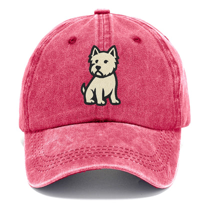West Highland White Terrier - Alert stan Classic Cap - Pomegranate Blush(Pink)