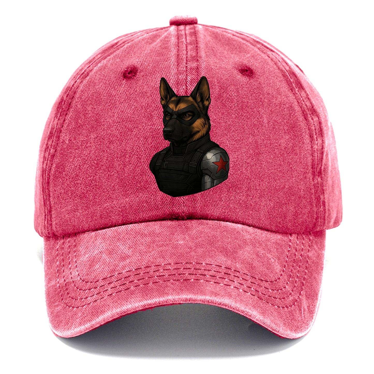 German Shepherd Winter Soldier  - Classic Cap - Pomegranate Blush(Pink)