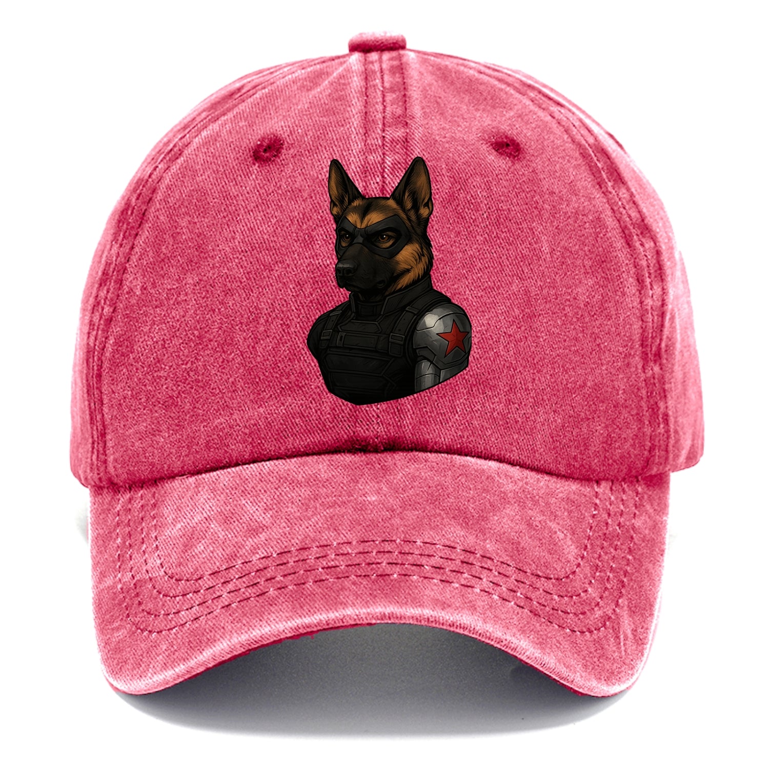 German Shepherd Winter Soldier  - Classic Cap - Pomegranate Blush(Pink)