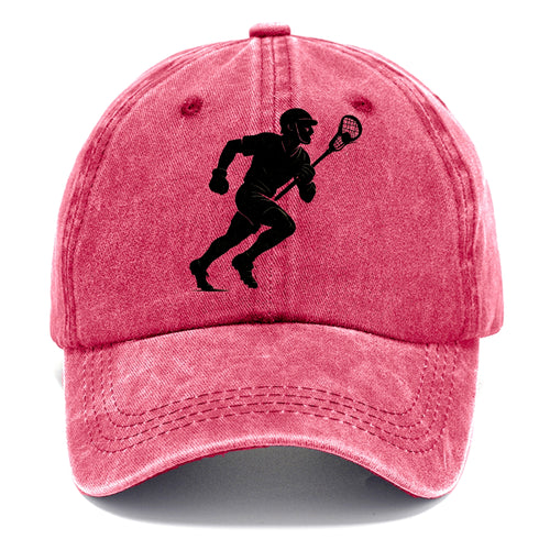 Lacrosse player cradling and running - Classic Cap