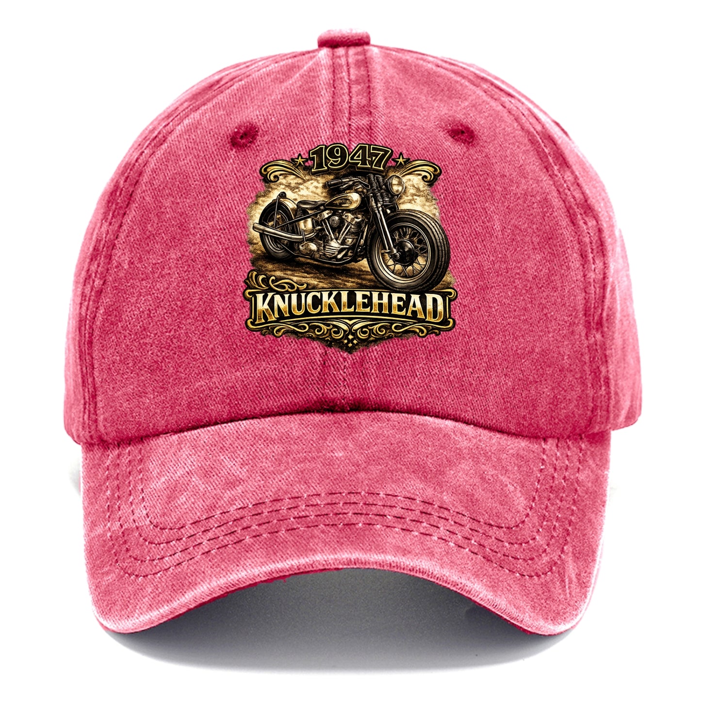 1947 Knucklehead Bobber - Classic Cap - Pomegranate Blush(Pink)