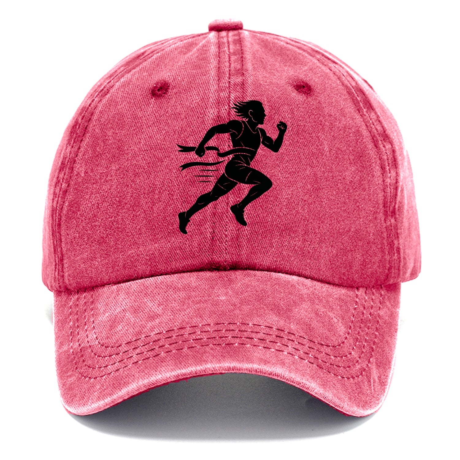 Runner sprinting finish line - Classic Cap - Pomegranate Blush(Pink)