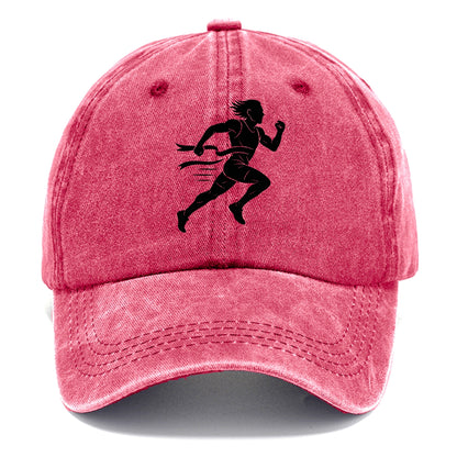 Runner sprinting finish line - Classic Cap - Pomegranate Blush(Pink)