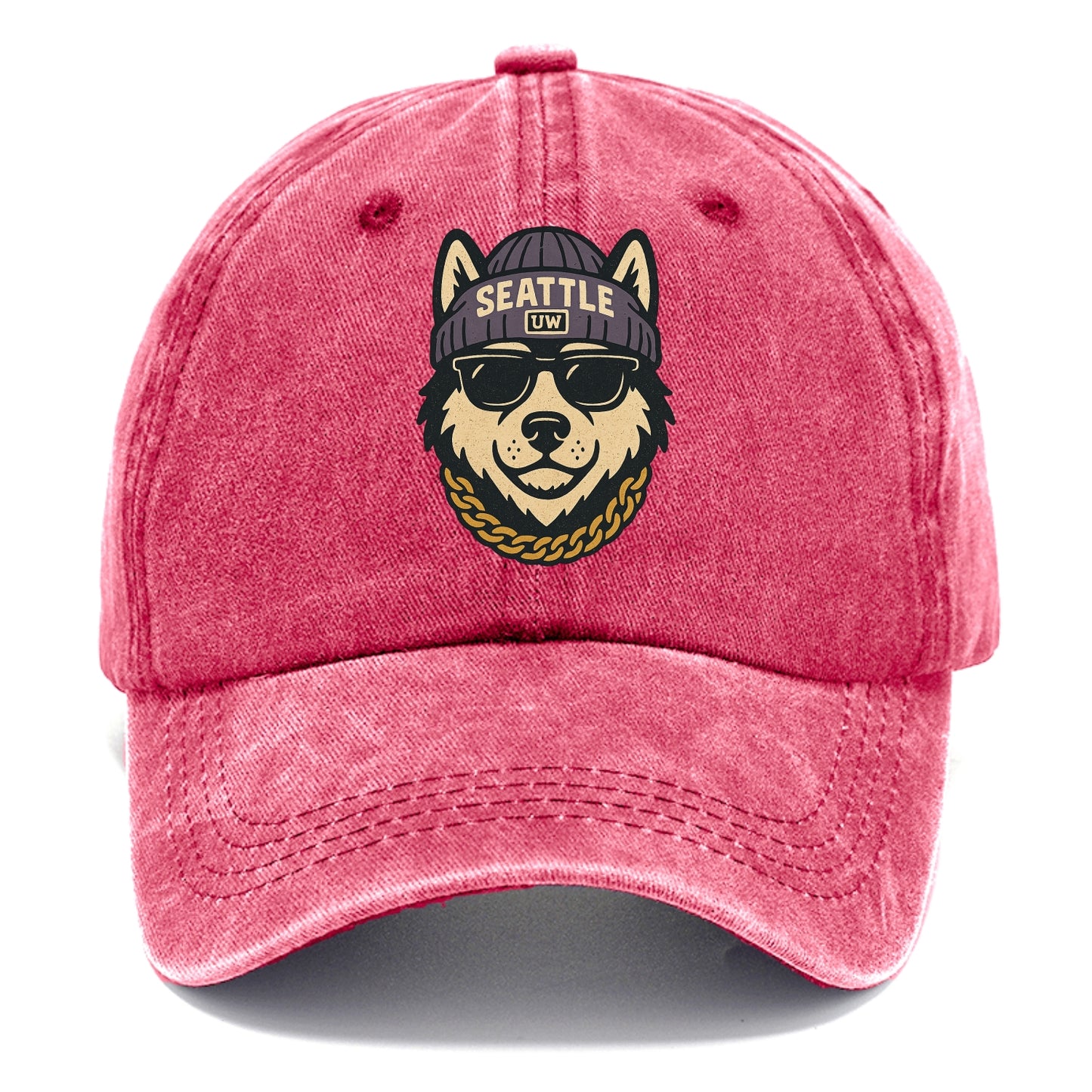 Seattle Husky - Classic Cap - Pomegranate Blush(Pink)
