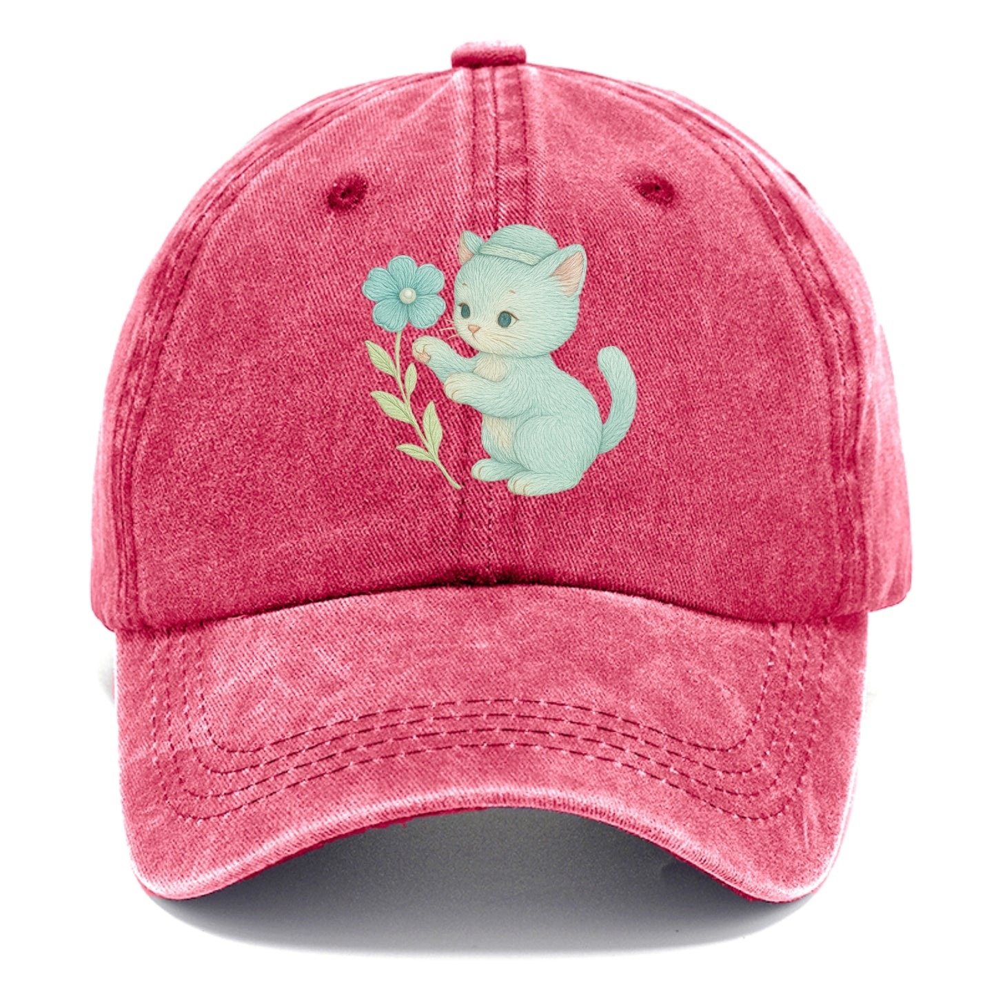 Aqua Kitten - Classic Cap - Pomegranate Blush(Pink)