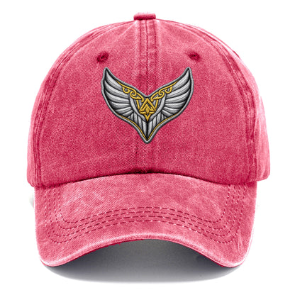 VALKYRIE WINGS - warrior maiden wings in silver and gold , Norse myth - Classic Cap - Pomegranate Blush(Pink)