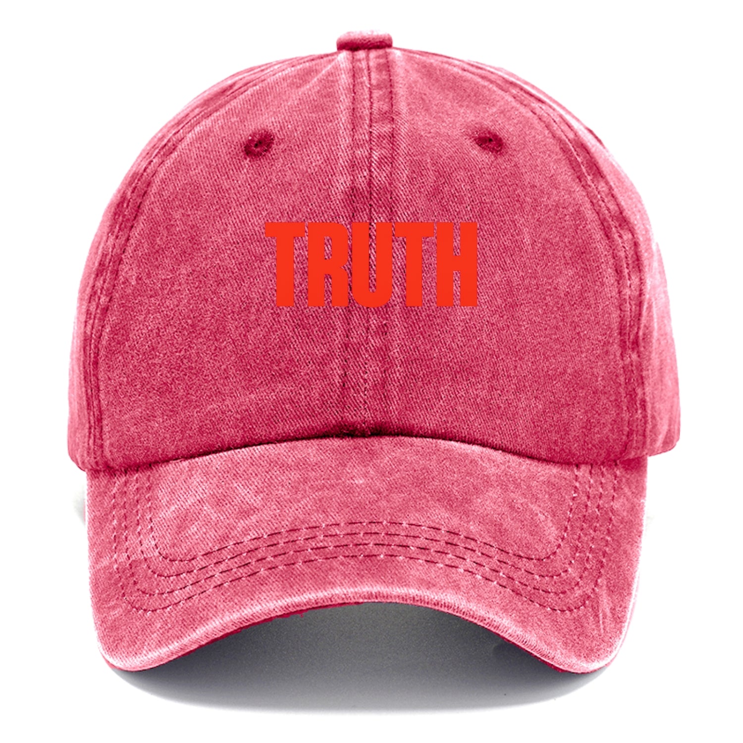 Bold typography design - "TRUTH" - honesty, reality - Classic Cap - Pomegranate Blush(Pink)