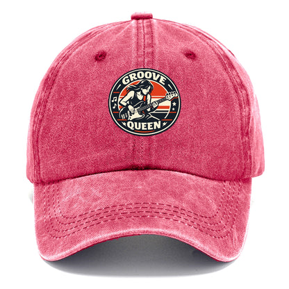 Groove Queen Emblem - Classic Cap - Pomegranate Blush(Pink)