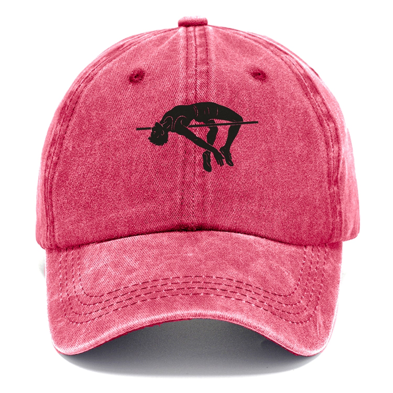 High jumper arching over bar - Classic Cap - Pomegranate Blush(Pink)