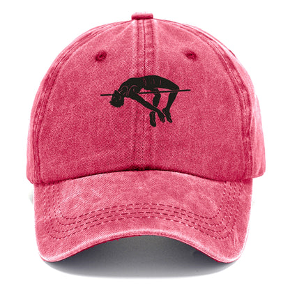 High jumper arching over bar - Classic Cap - Pomegranate Blush(Pink)