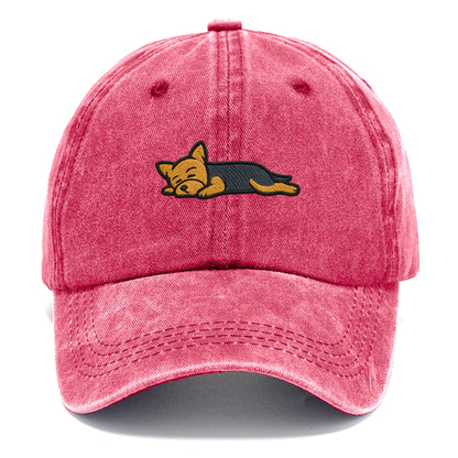 Yorkshire Terrier - Blue and tan fully r Classic Cap - Pomegranate Blush(Pink)