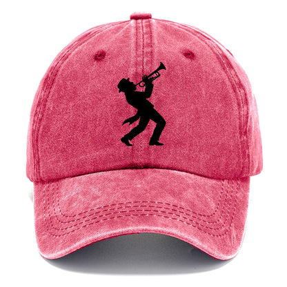 Trumpet player hitting high note - Classic Cap - Pomegranate Blush(Pink)
