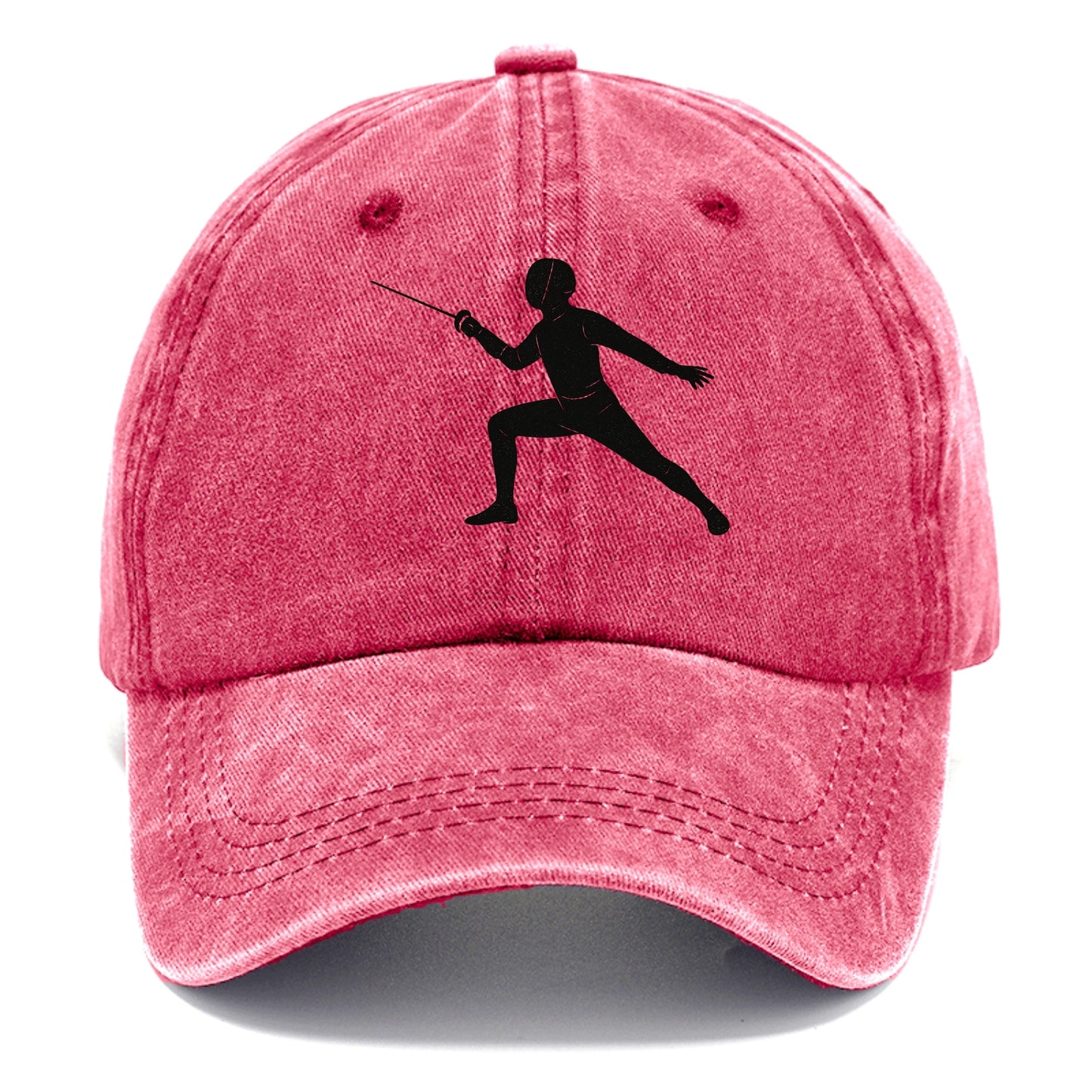 Fencer in lunge position - Classic Cap - Pomegranate Blush(Pink)