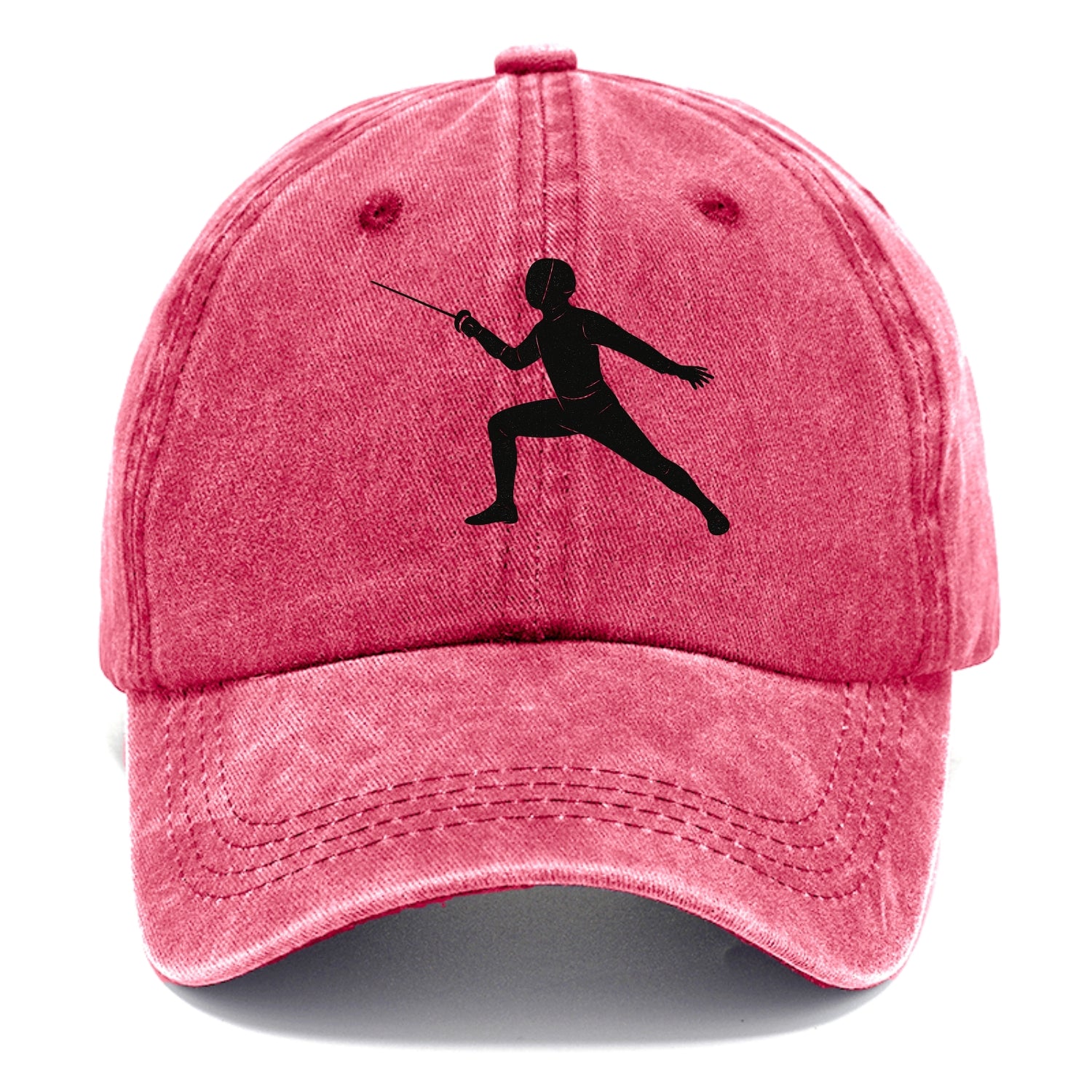 Fencer in lunge position - Classic Cap - Pomegranate Blush(Pink)