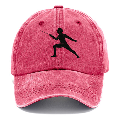 Fencer in lunge position - Classic Cap - Pomegranate Blush(Pink)