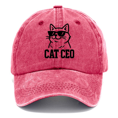 CEO Cat Boss - Classic Cap - Pomegranate Blush(Pink)