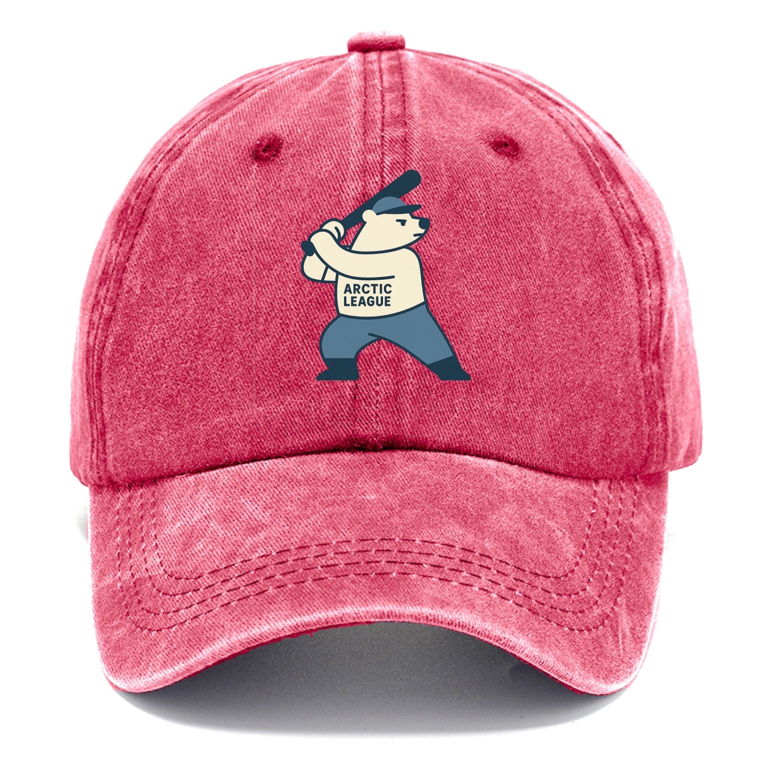 Polar Bear Baseball MVP - Classic Cap - Pomegranate Blush(Pink)