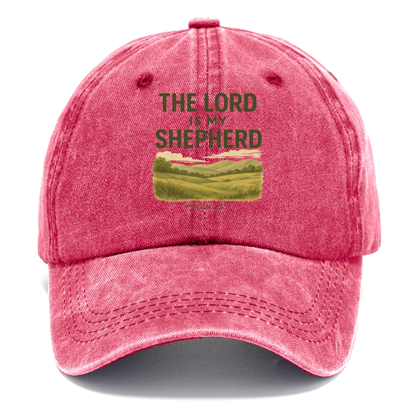 Psalm 23:1 Meadow - Classic Cap - Pomegranate Blush(Pink)