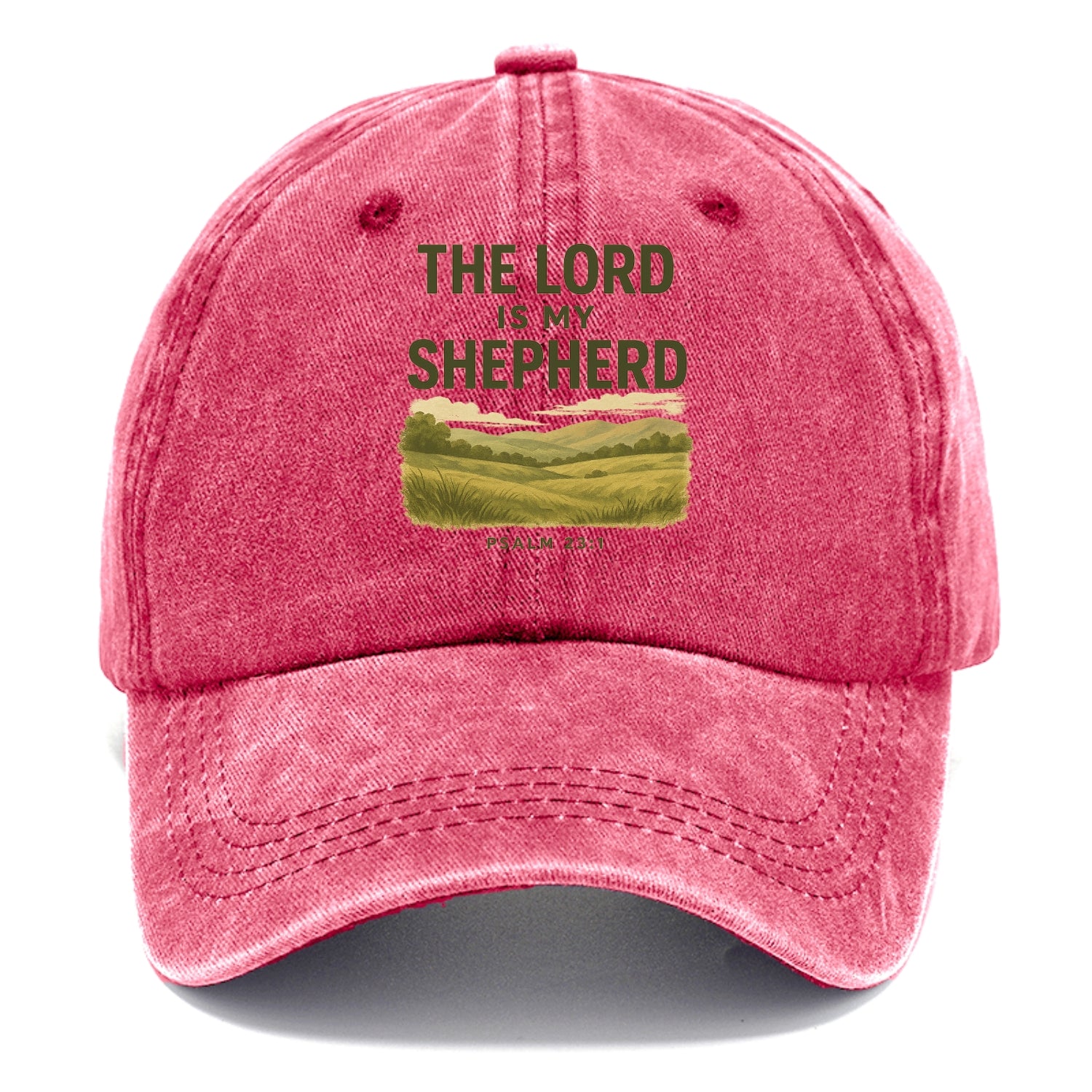 Psalm 23:1 Meadow - Classic Cap - Pomegranate Blush(Pink)