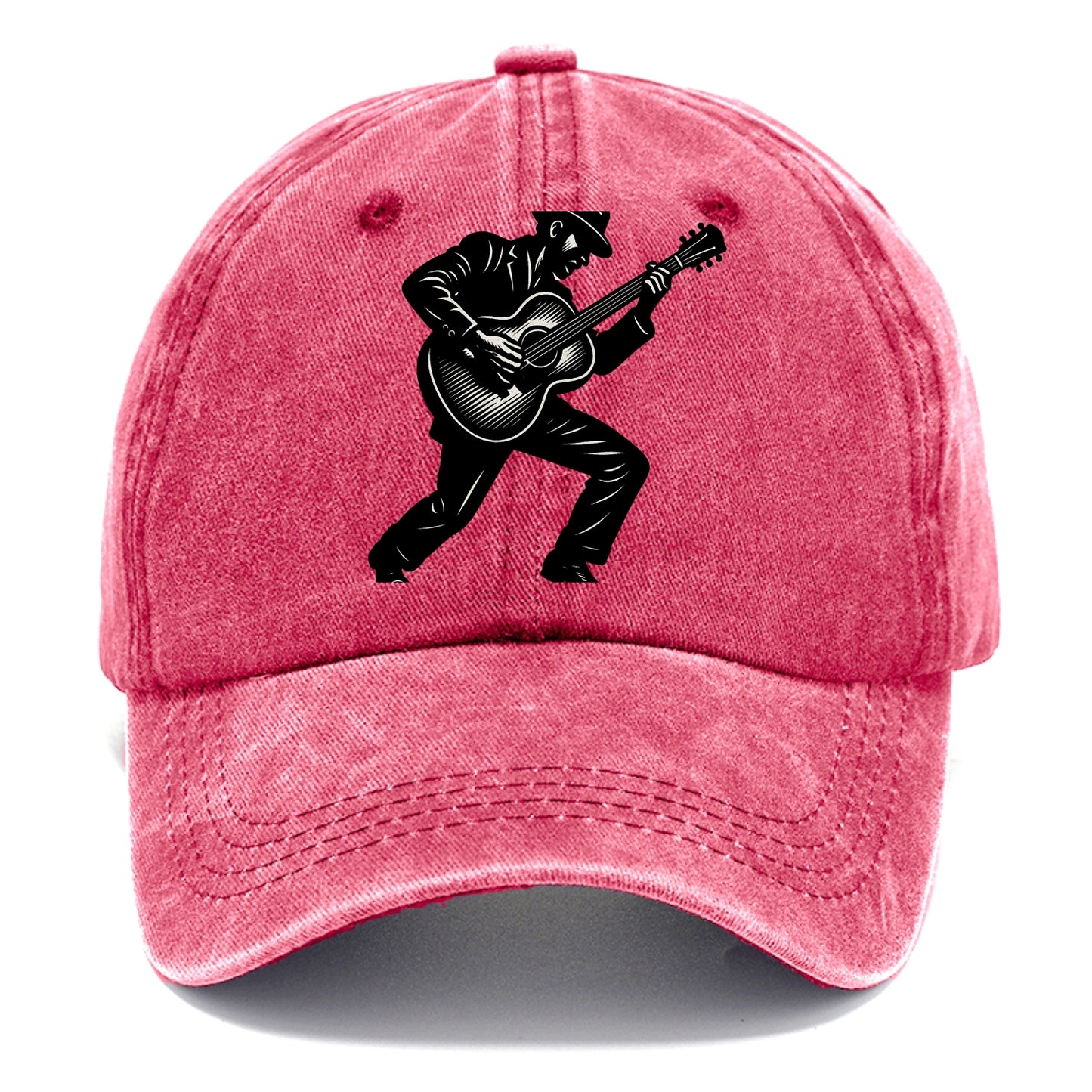 Guitarist playing acoustic guitar - Classic Cap - Pomegranate Blush(Pink)