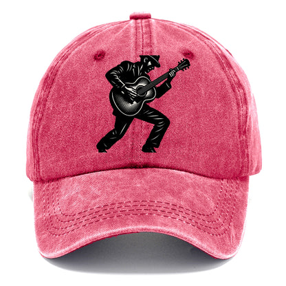 Guitarist playing acoustic guitar - Classic Cap - Pomegranate Blush(Pink)