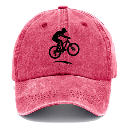 Mountain biker catching air - Classic Cap - Pomegranate Blush(Pink)