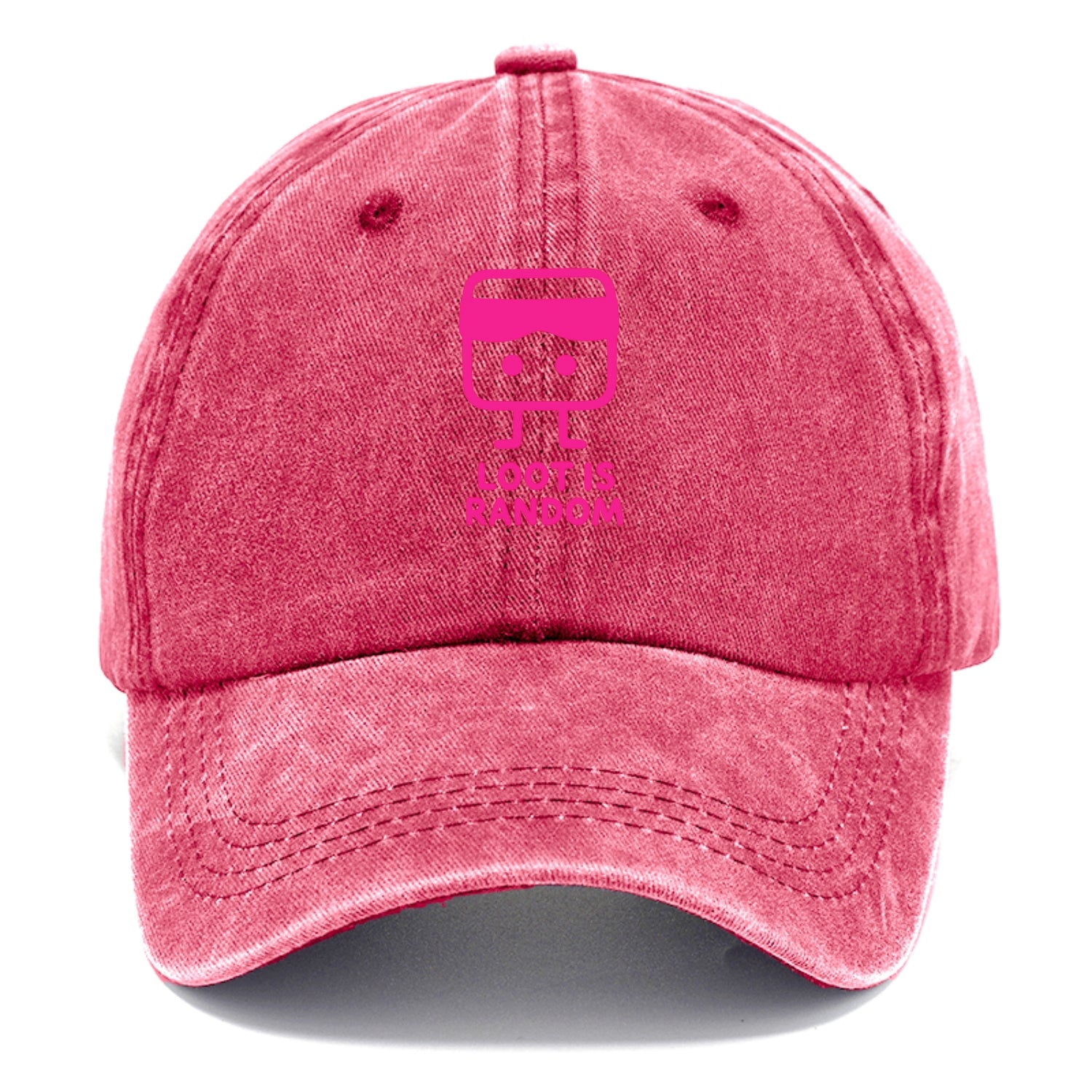 LOOT IS RANDOM | Dice wearing blindfold - Classic Cap - Pomegranate Blush(Pink)