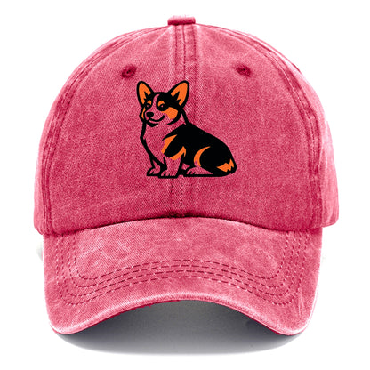 Tricolor Corgi Charm - Classic Cap - Pomegranate Blush(Pink)