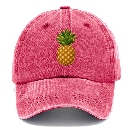 PINEAPPLE CROWN - tropical fruit in yellow and green , hospitality - Classic Cap - Pomegranate Blush(Pink)